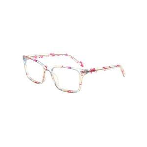 New PEACELOVE Colorful Splatter on Clear JEFFERY Eyeglasses 55/17/145